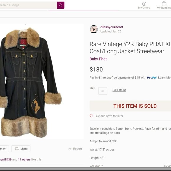 BABY PHAT PUSSYCAT Logo Pattern Blazer  - ITSO Louis Vuitton - Picture 9 of 9